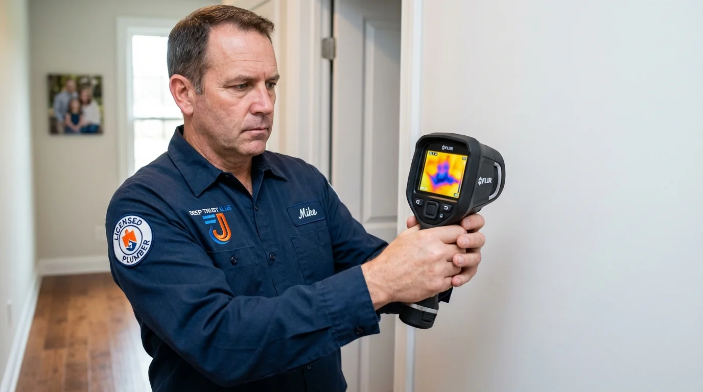 Thermal imaging leak detection by Johns Plumbing LLC in Silverdale